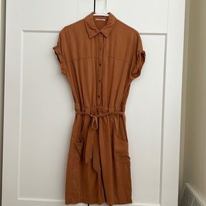 BOHME Pink + Sophie Rust Dress. Size small.